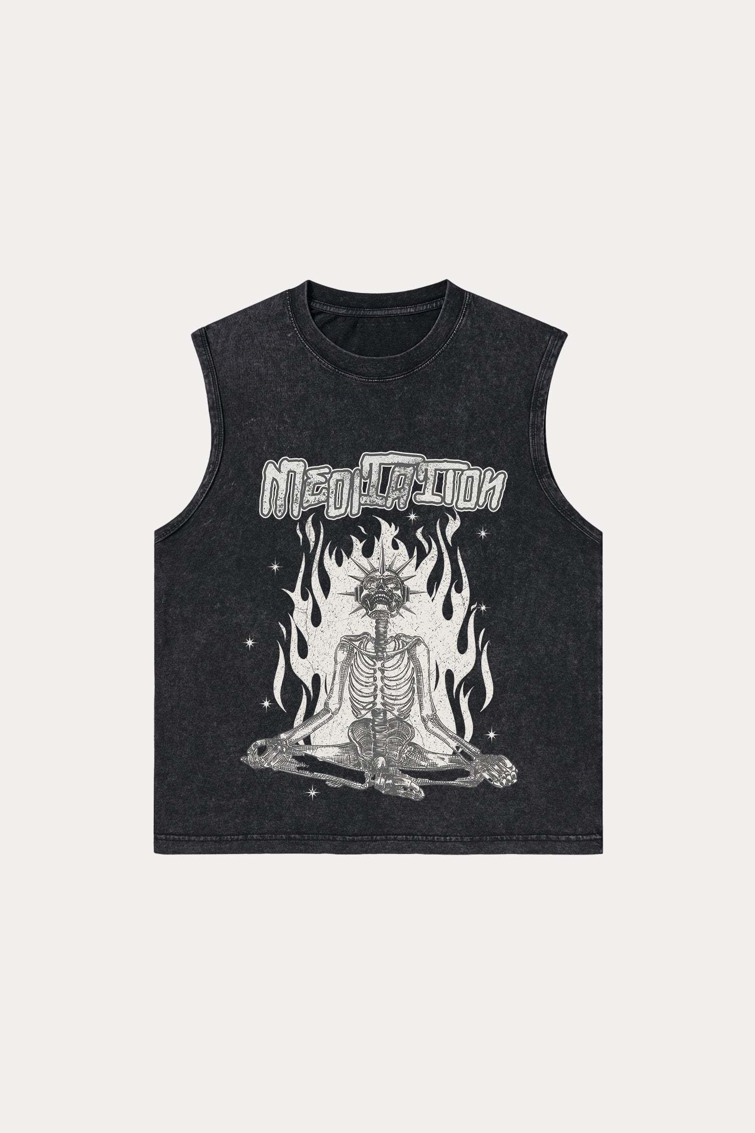 Evilnova Meditation Washed Tank Top-Evilnova
