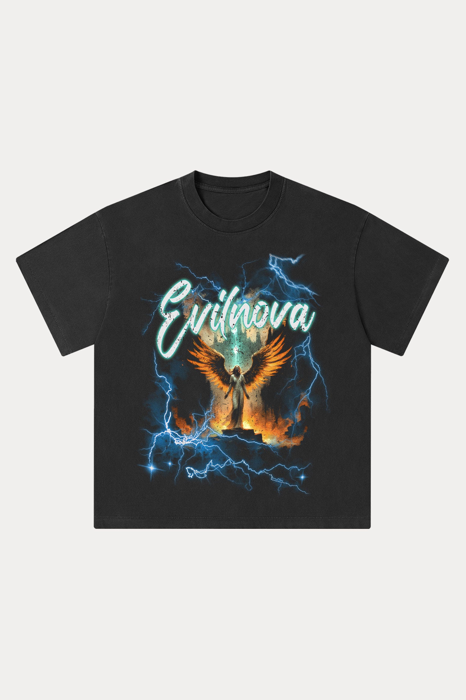Evilnova Radiant Washed Streetwear T-Shirt-Evilnova