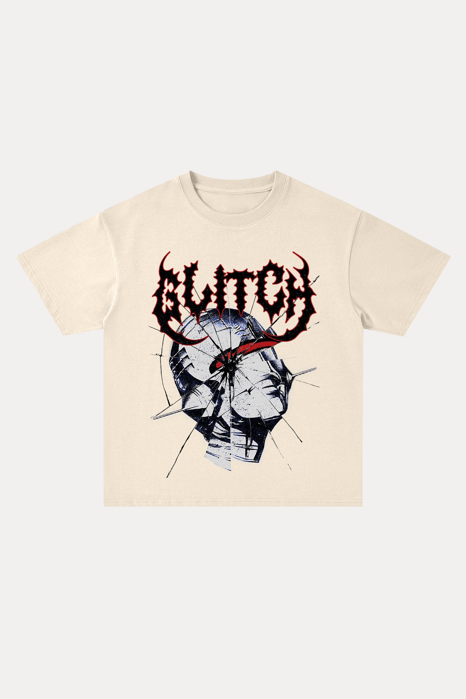 Evilnova Glitch Cotton Oversize T-Shirt-Evilnova