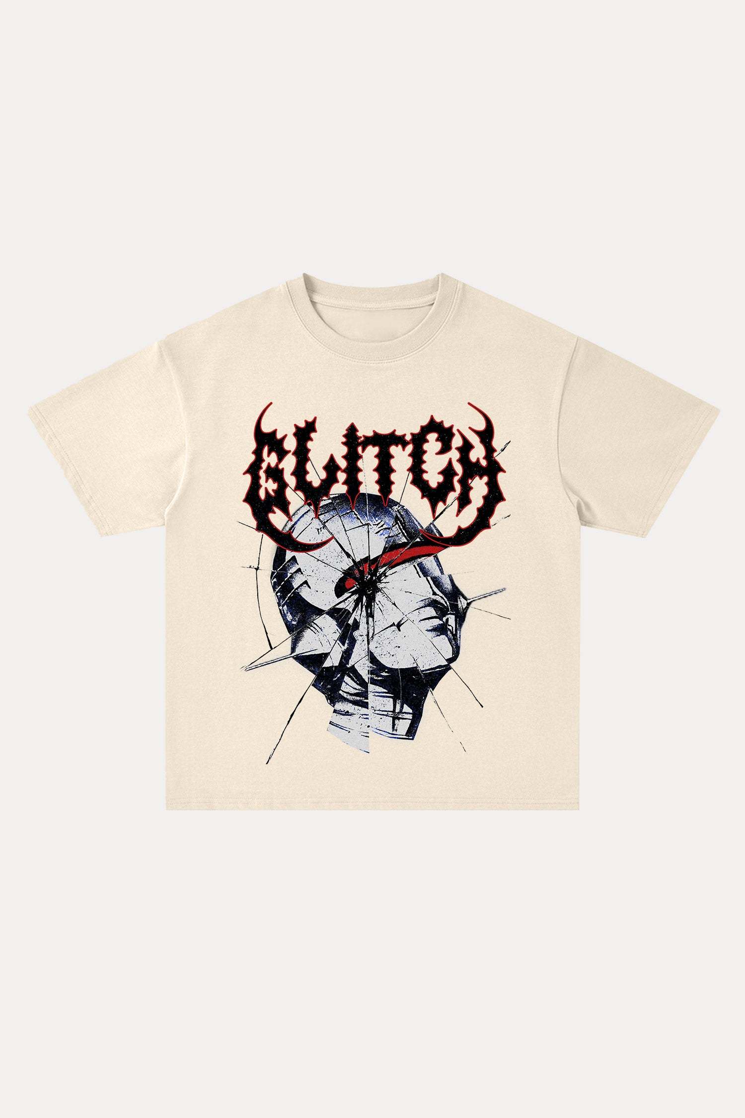 Evilnova Glitch Cotton Oversize T-Shirt-Evilnova
