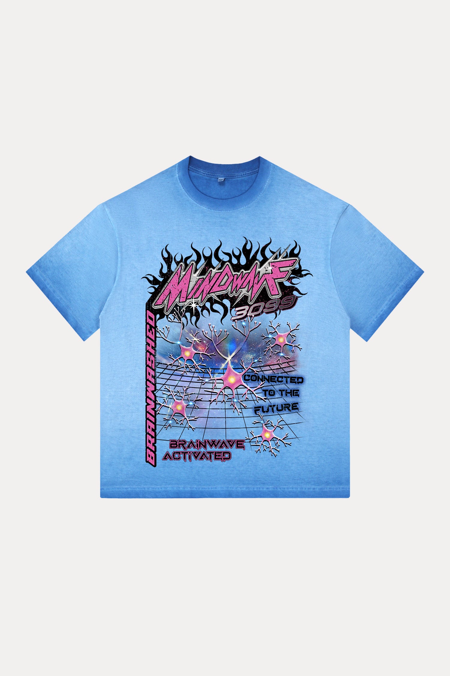 Evilnova Mindwave Gradient Washed T-Shirt-Evilnova