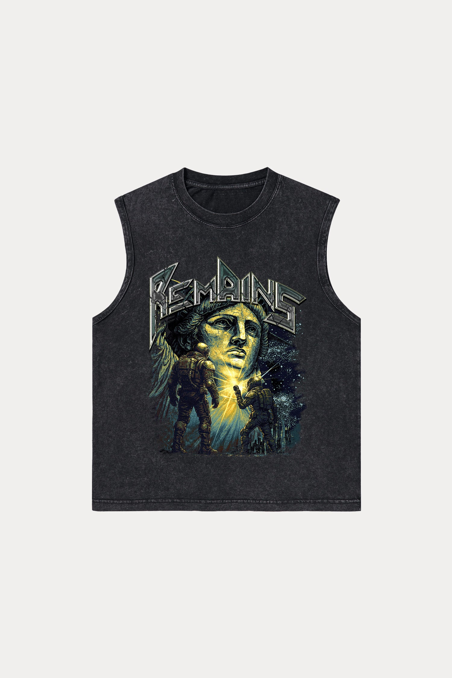 Evilnova Remains Washed Tank Top-Evilnova