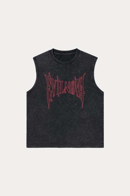 Evilnova Inferno Washed Tank Top-Evilnova