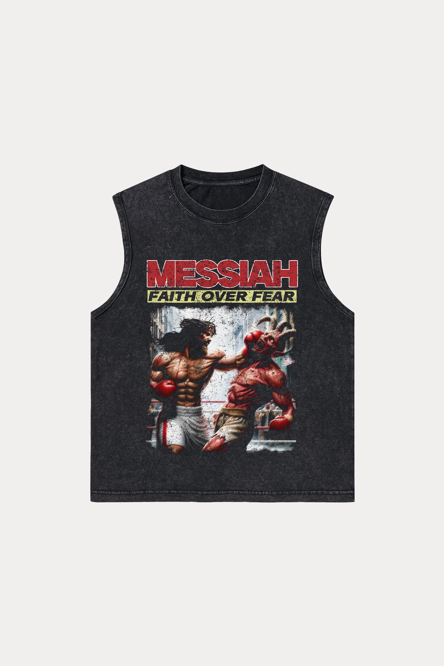 Evilnova Messiah Washed Tank Top-Evilnova