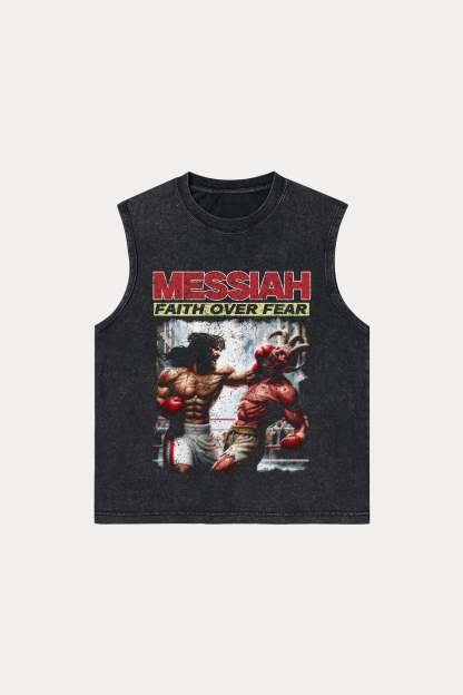 Evilnova Messiah Washed Tank Top-Evilnova