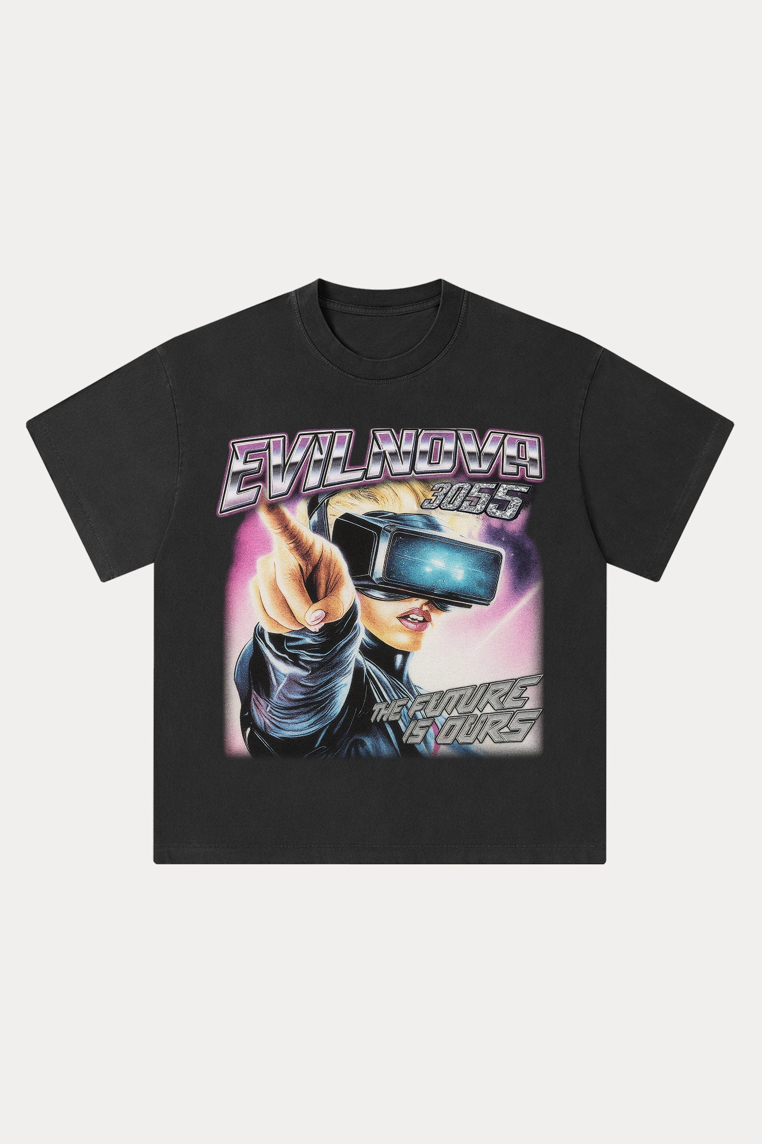 Evilnova Guidelines Washed Streetwear T-Shirt-Evilnova