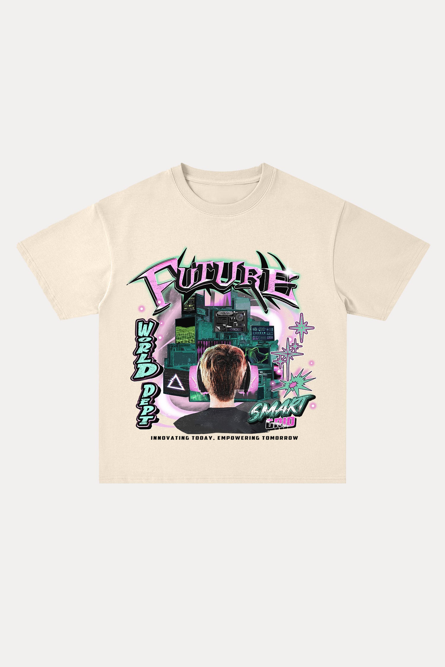 Evilnova Future Cotton Oversize T-Shirt-Evilnova