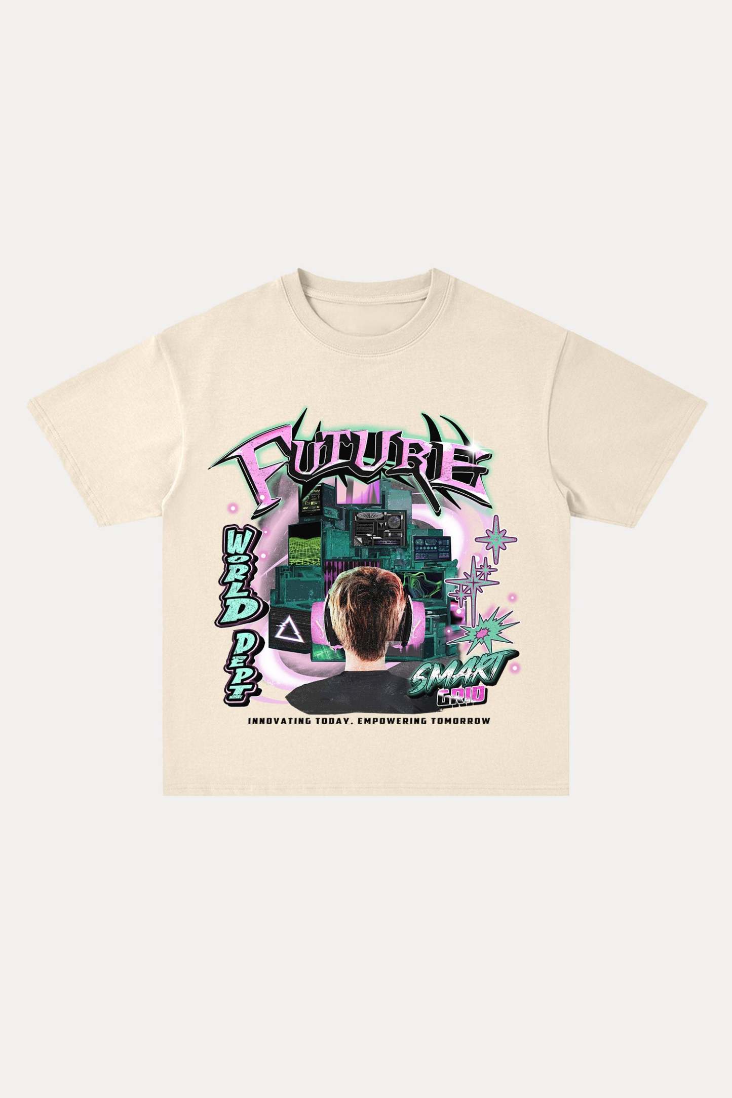 Evilnova Future Cotton Oversize T-Shirt-Evilnova