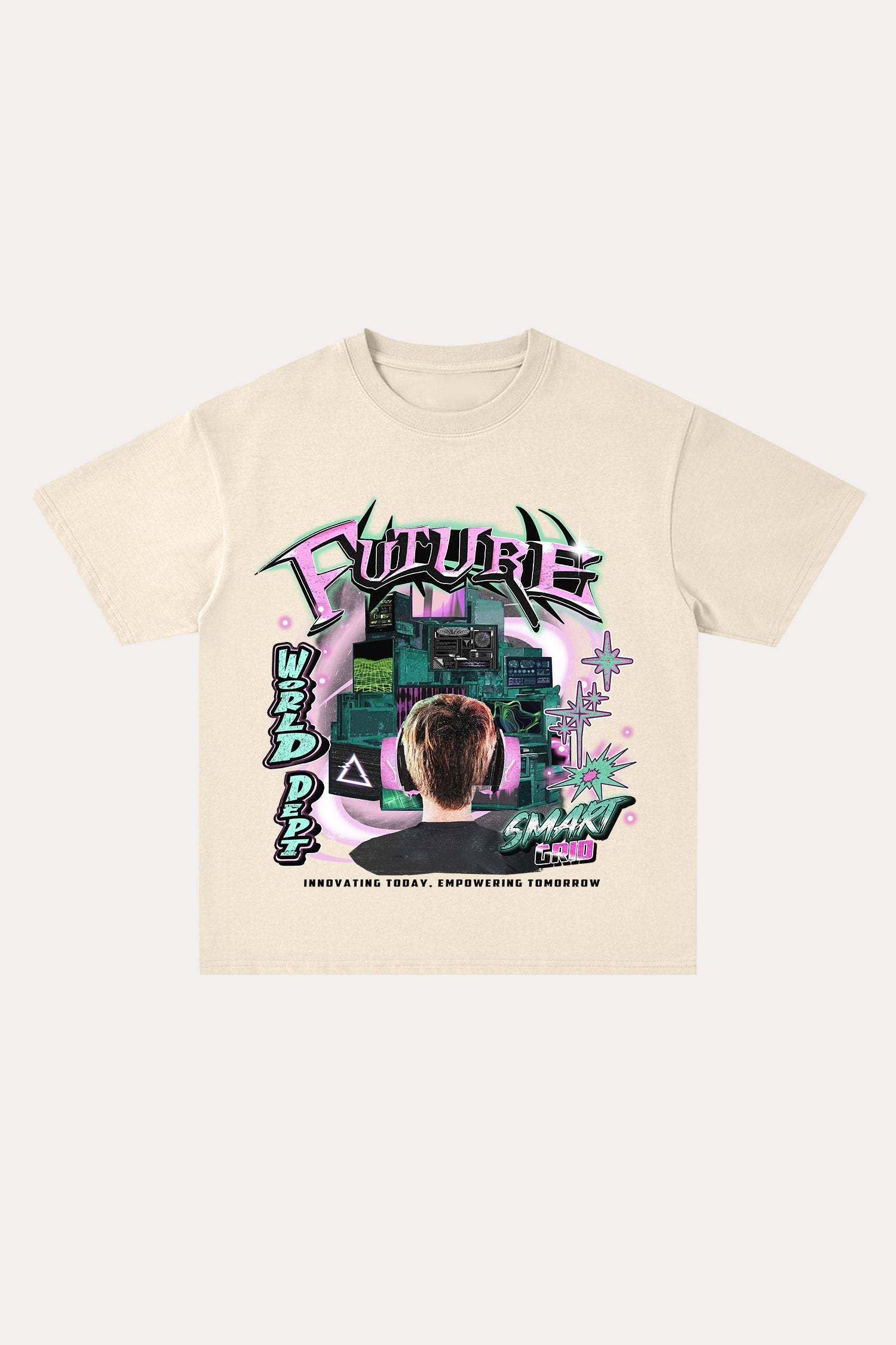 Evilnova Future Cotton Oversize T-Shirt-Evilnova