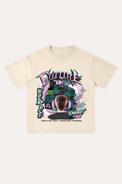 Evilnova Future Cotton Oversize T-Shirt-Evilnova