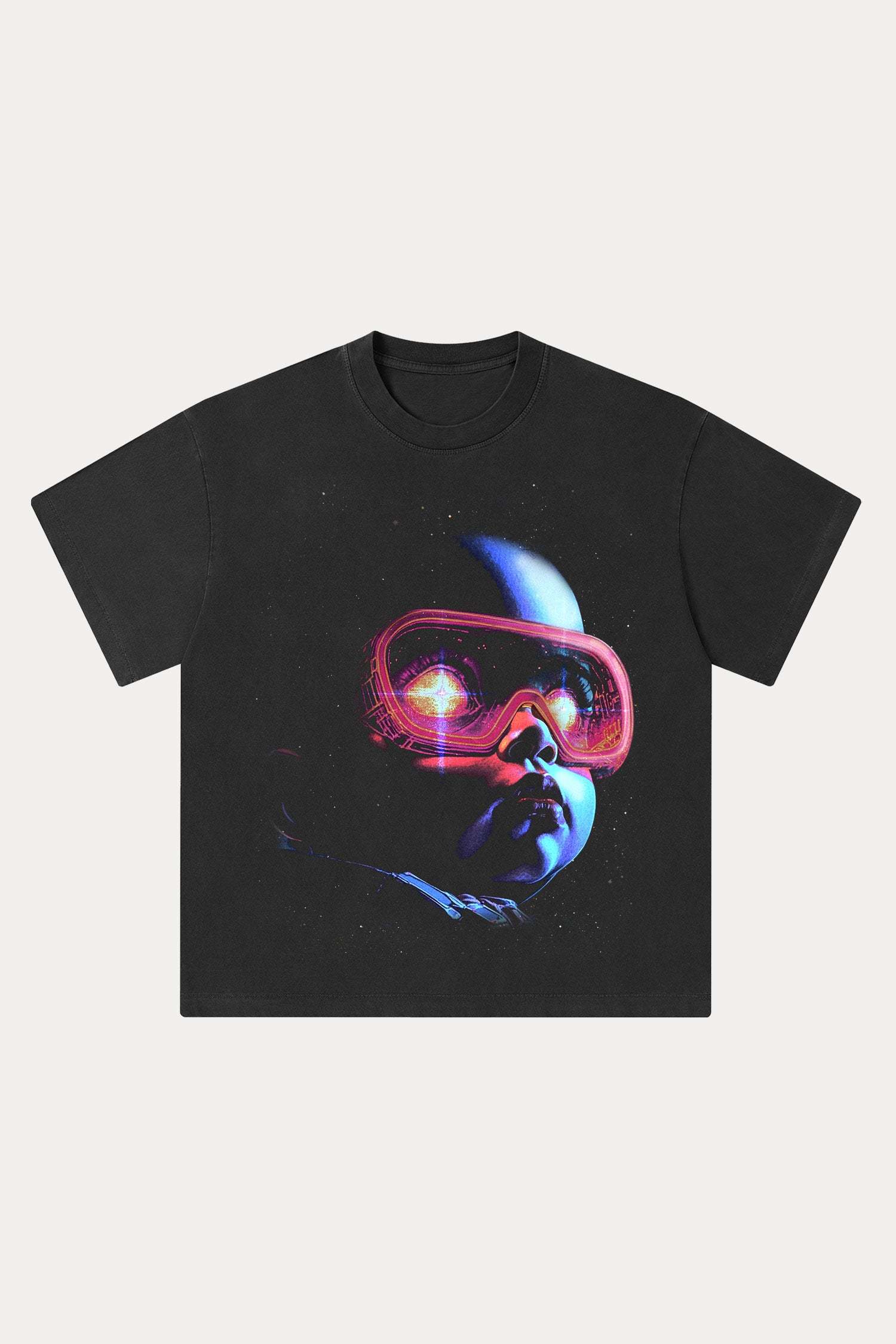 Evilnova Galactic Child Washed Streetwear T-Shirt-Evilnova