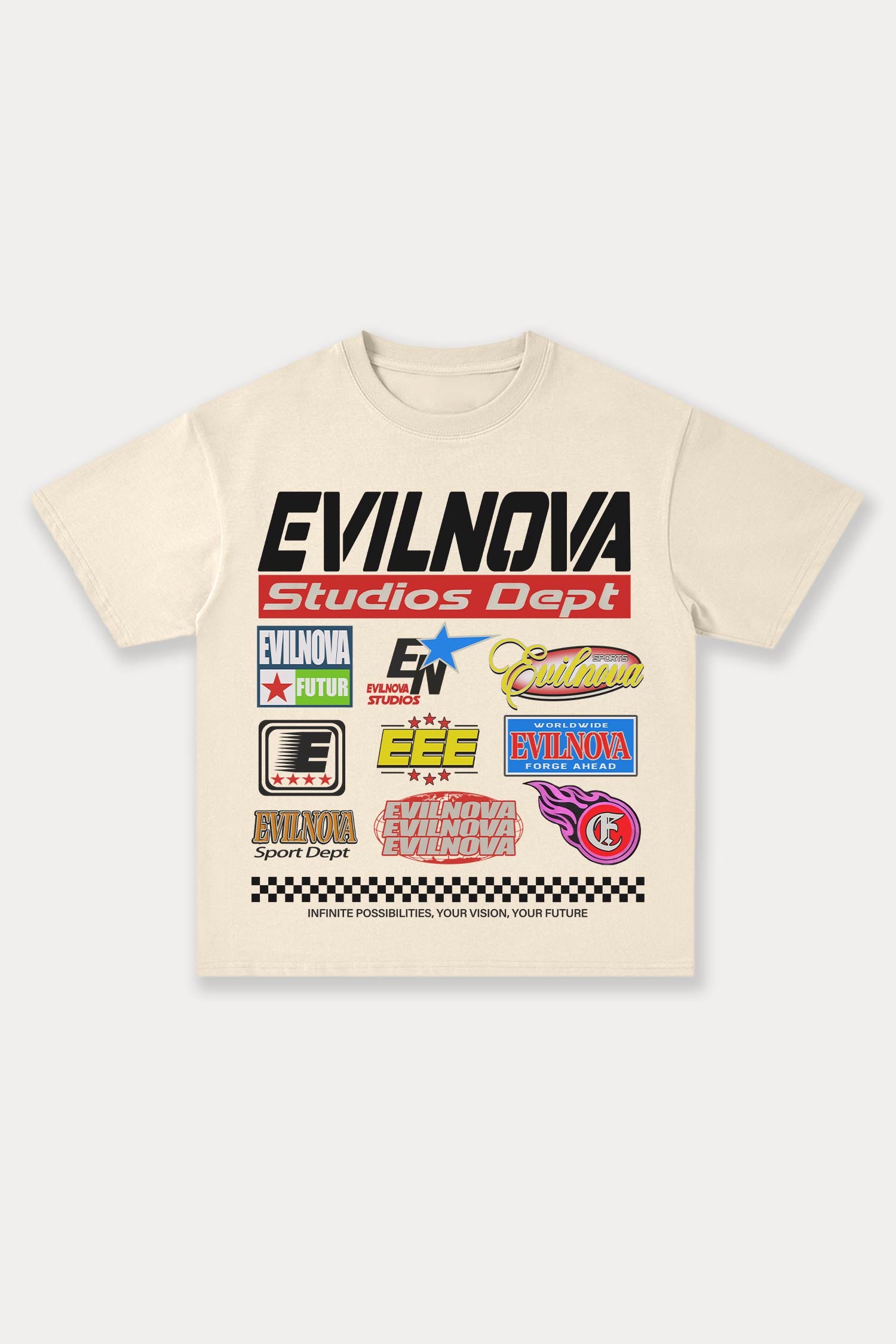 Evilnova Studios Dept Cotton Oversize T-Shirt-Evilnova