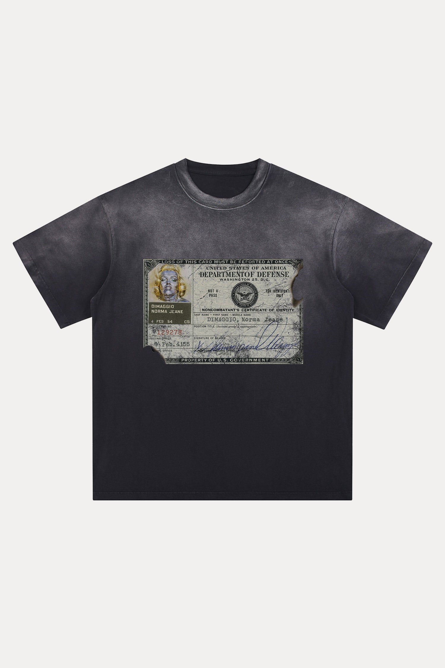 Evilnova Identity Distressed Washed T-Shirt-Evilnova