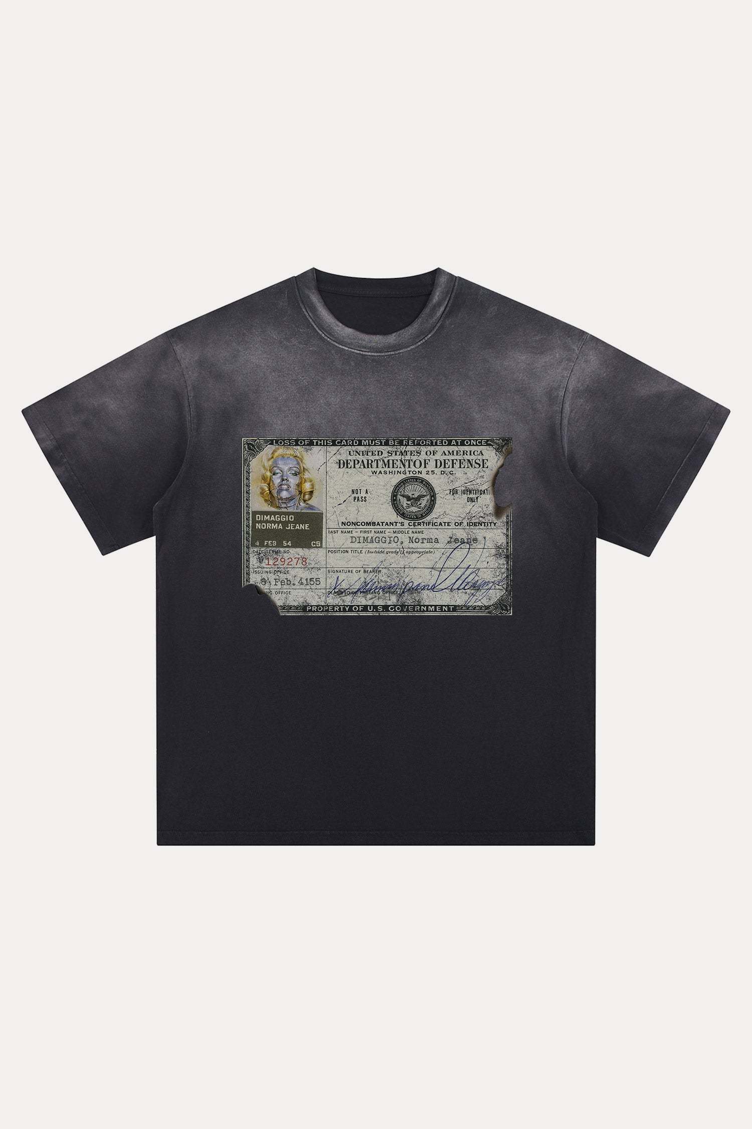 Evilnova Identity Distressed Washed T-Shirt-Evilnova