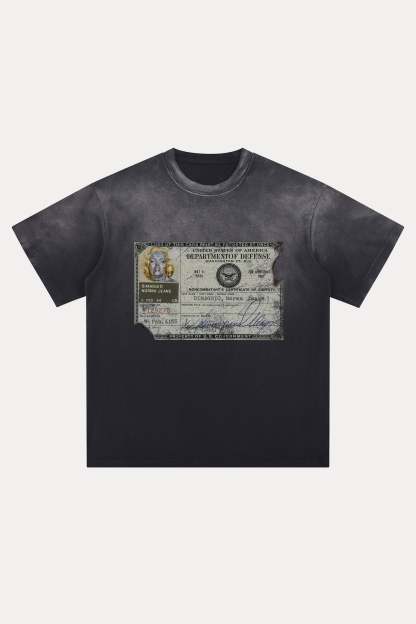 Evilnova Identity Distressed Washed T-Shirt-Evilnova