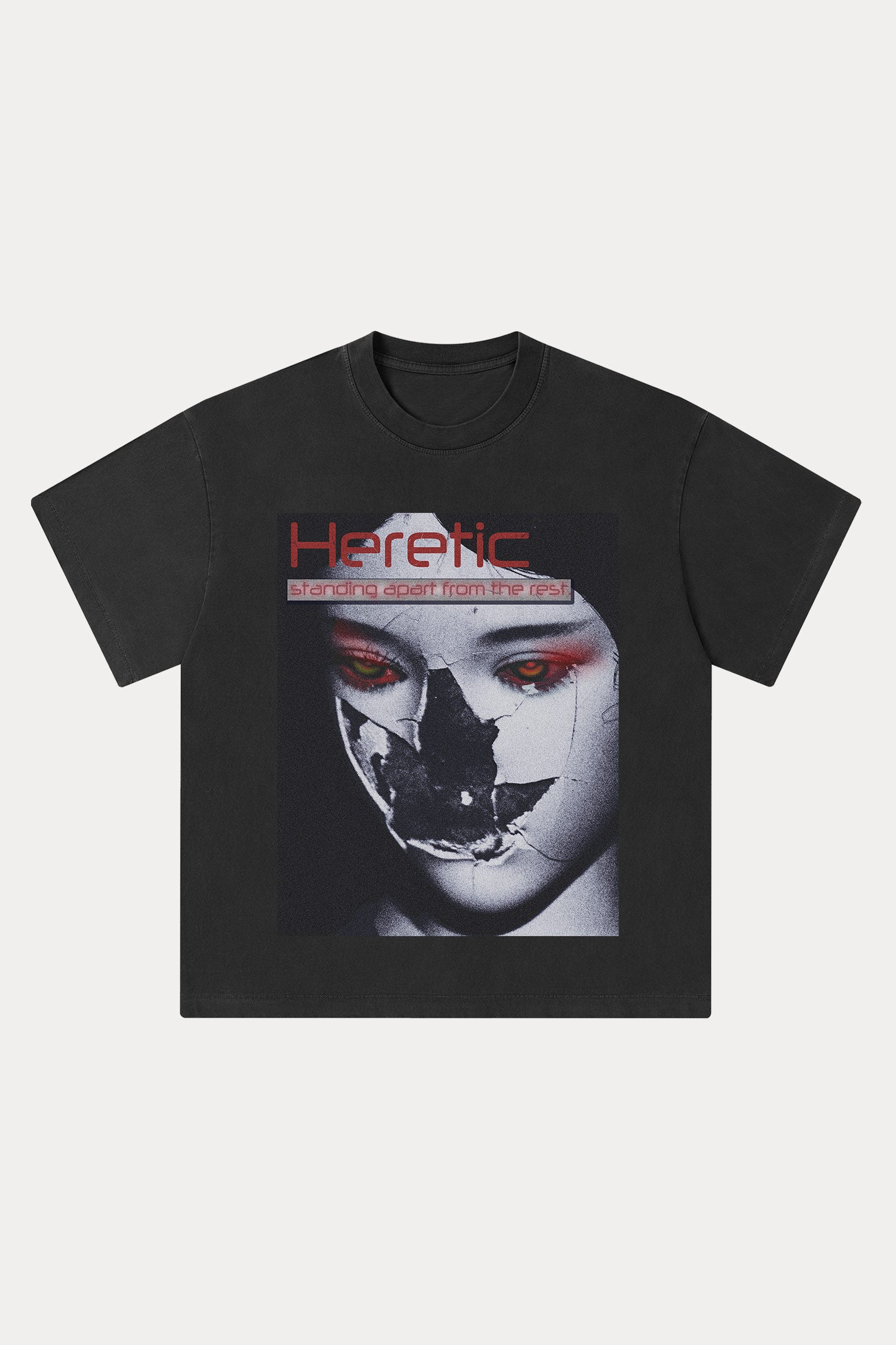 Evilnova Heretic Washed Streetwear T-Shirt-Evilnova