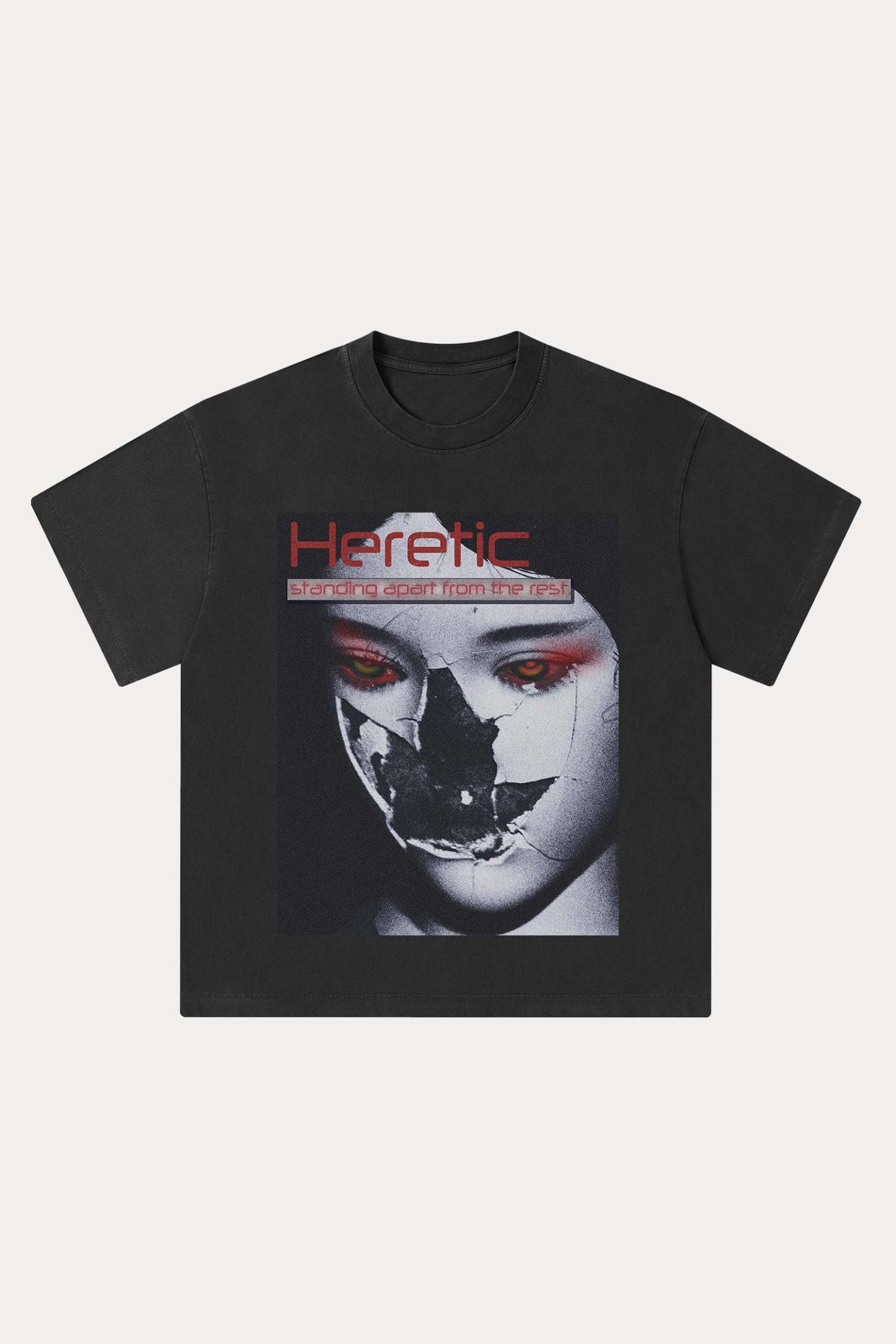 Evilnova Heretic Washed Streetwear T-Shirt-Evilnova