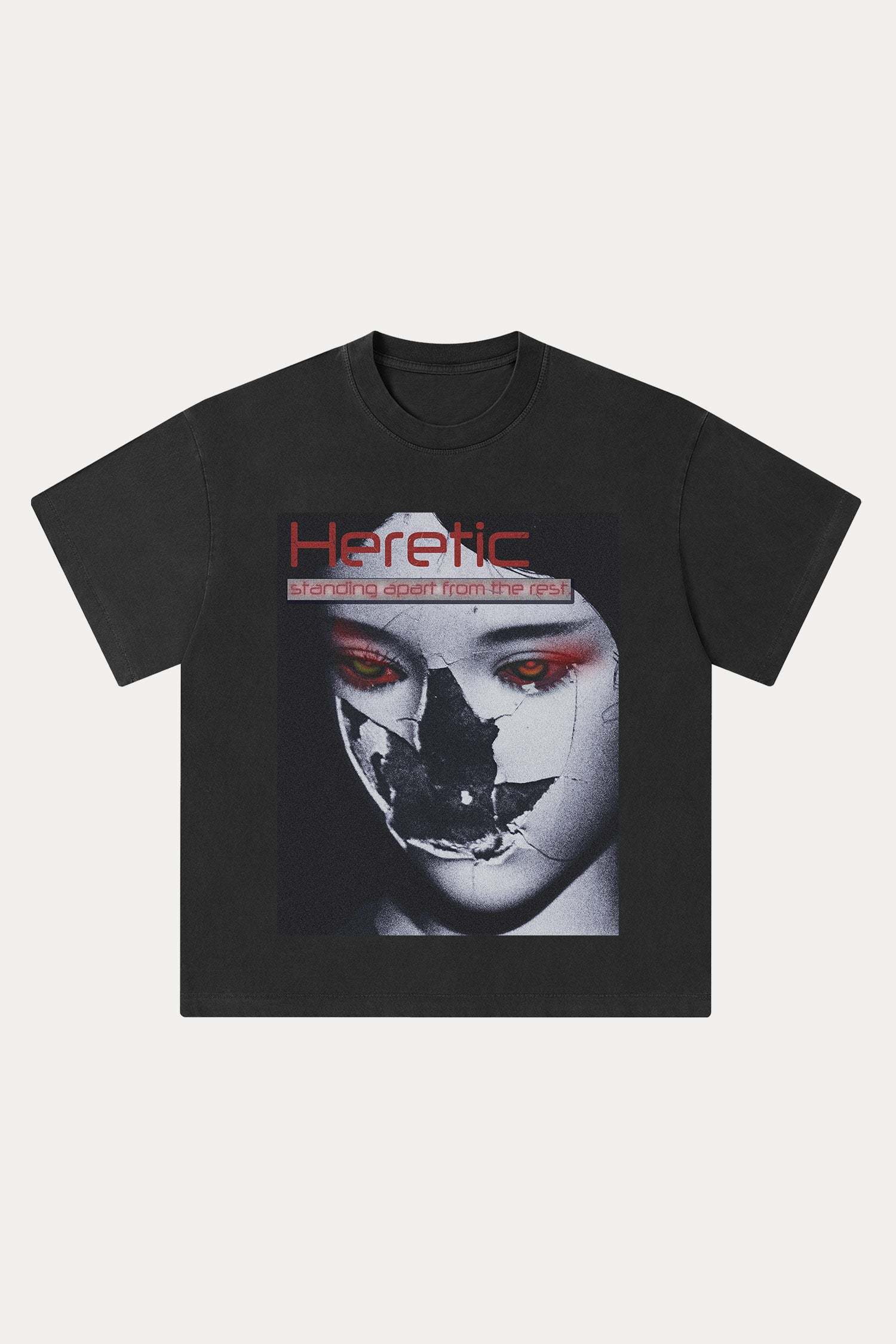 Evilnova Heretic Washed Streetwear T-Shirt-Evilnova