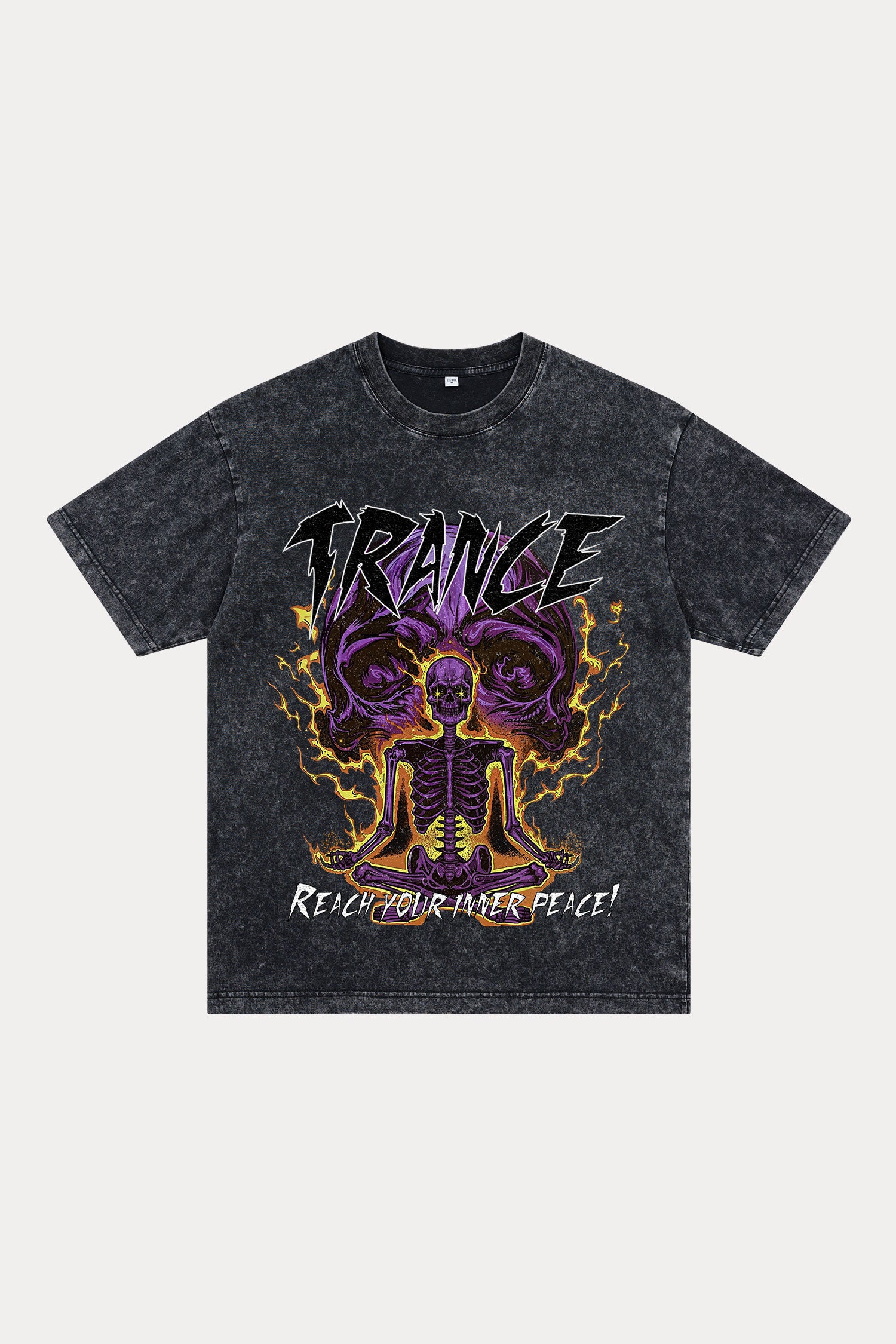 Evilnova Trance Washed Streetwear T-Shirt-Evilnova