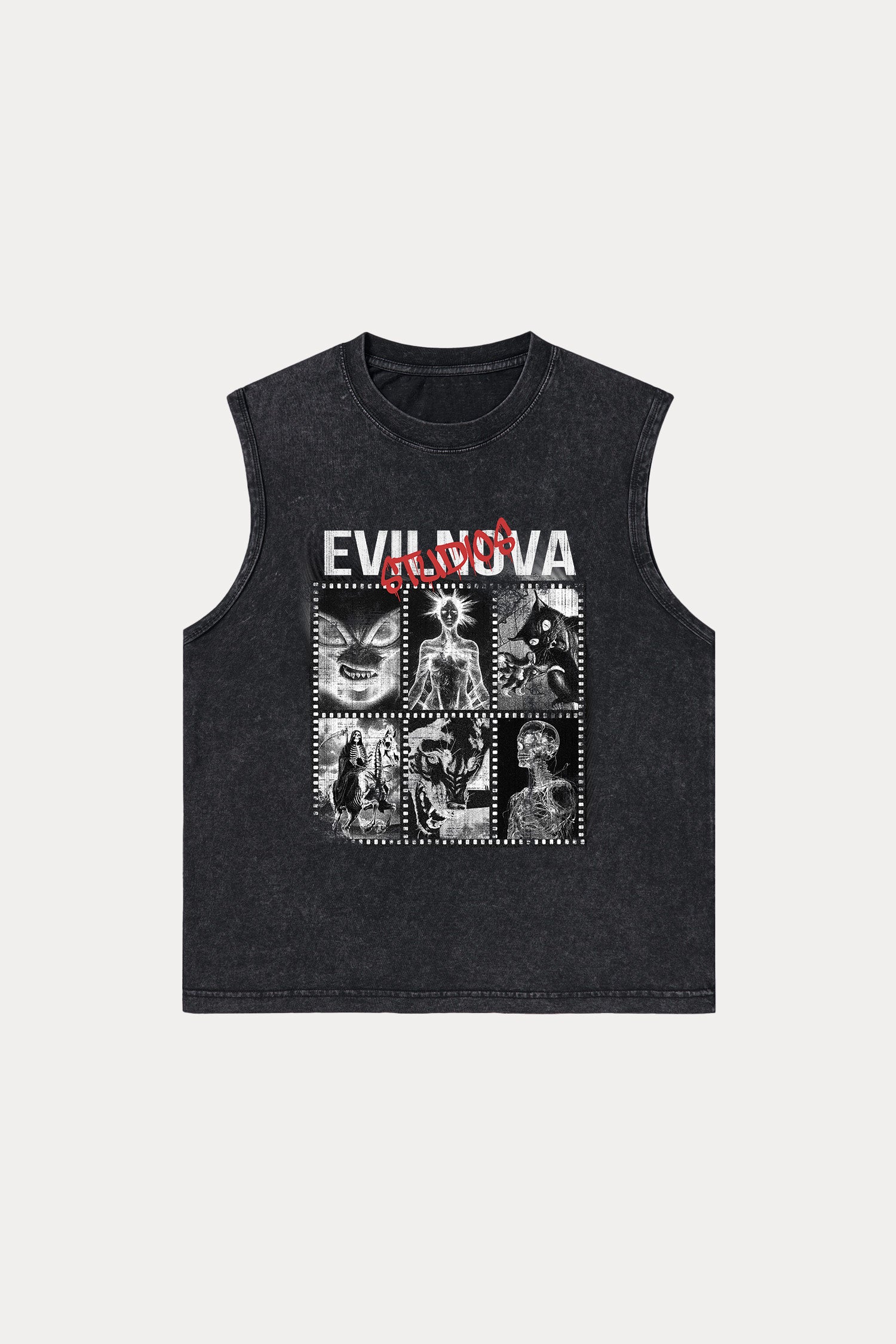 Evilnova  Evilnova Studios Washed Tank Top-Evilnova
