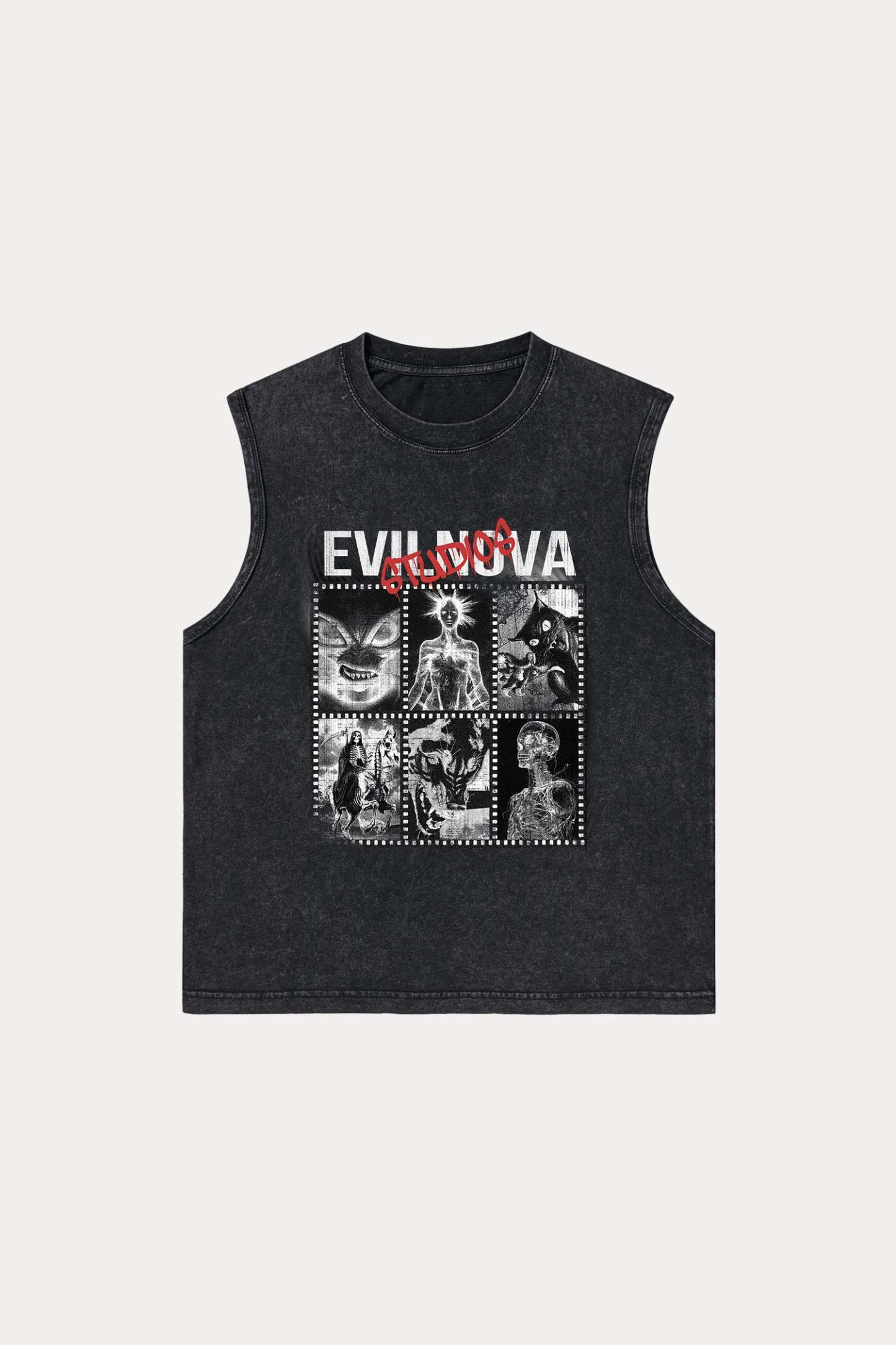 Evilnova  Evilnova Studios Washed Tank Top-Evilnova