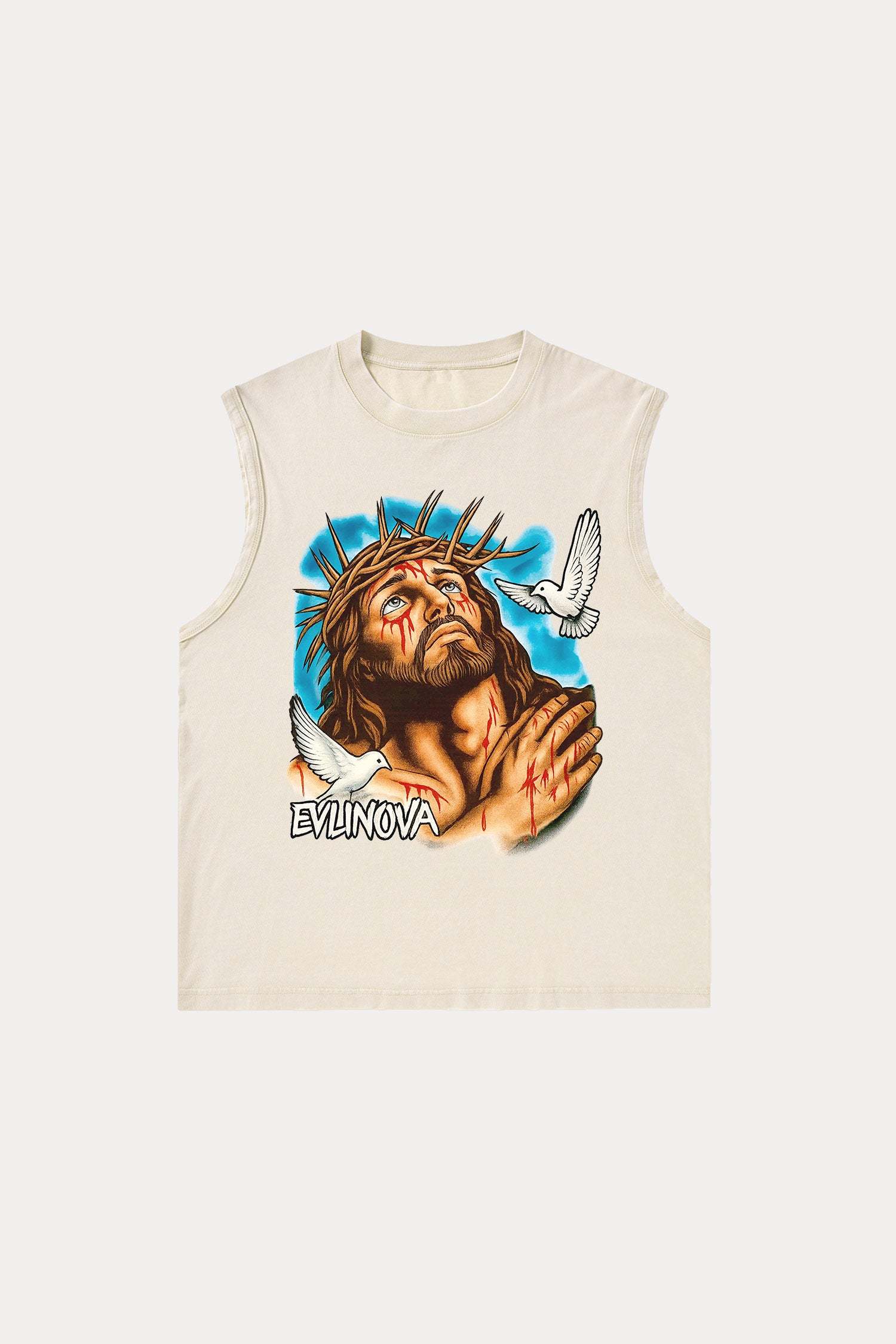 Evilnova Hope Washed Tank Top-Evilnova