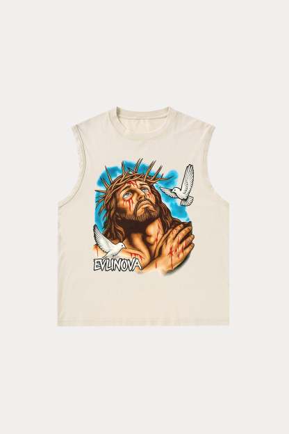 Evilnova Hope Washed Tank Top-Evilnova