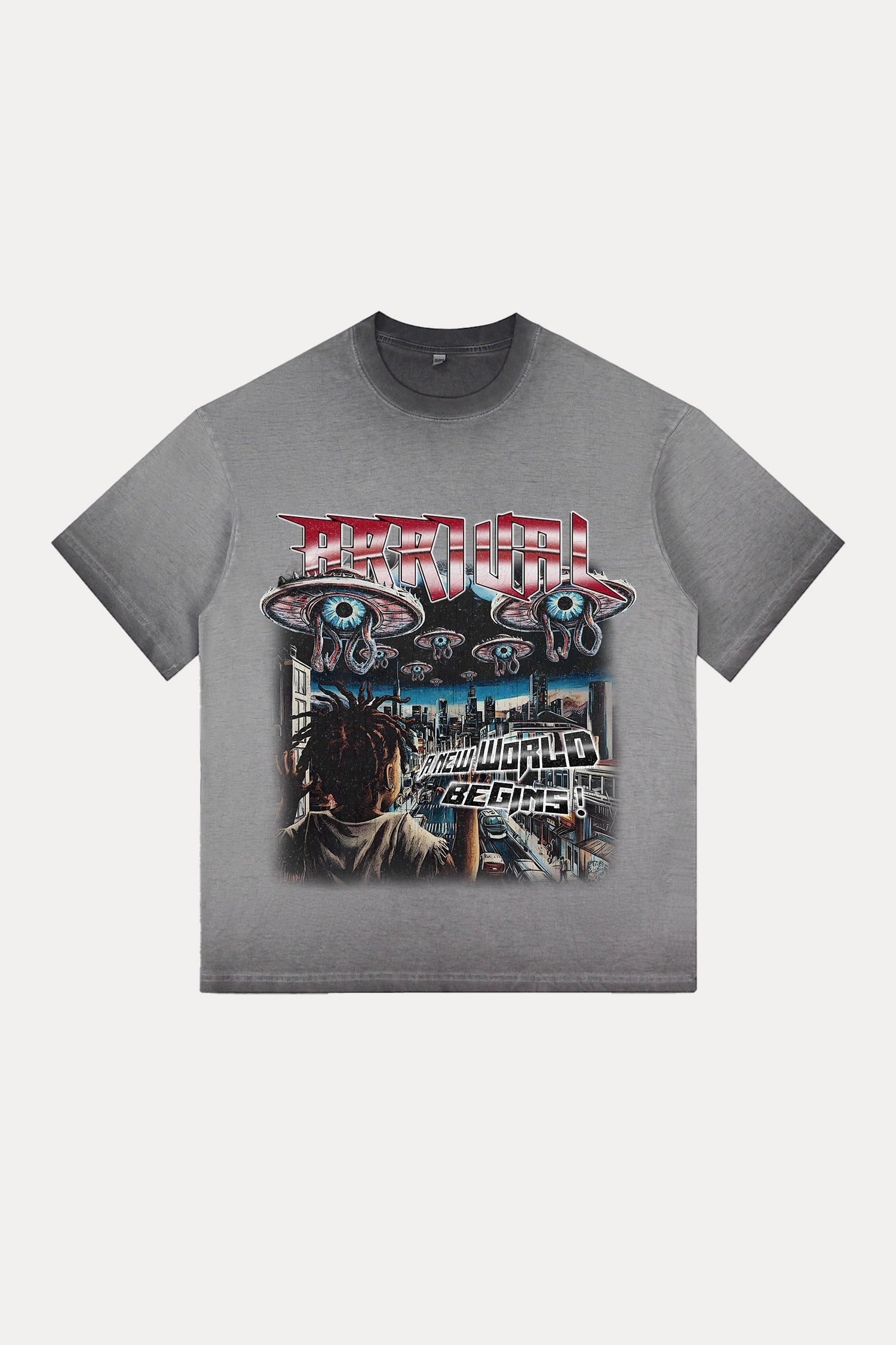 Evilnova Arrival Gradient Washed T-Shirt-Evilnova