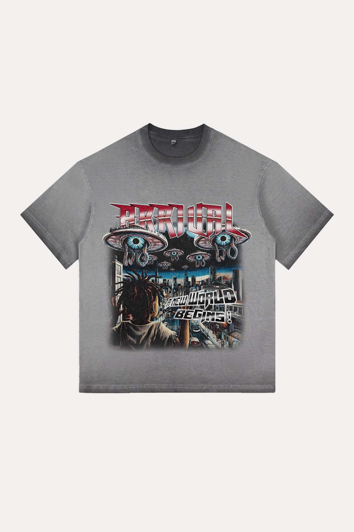 Evilnova Arrival Gradient Washed T-Shirt-Evilnova