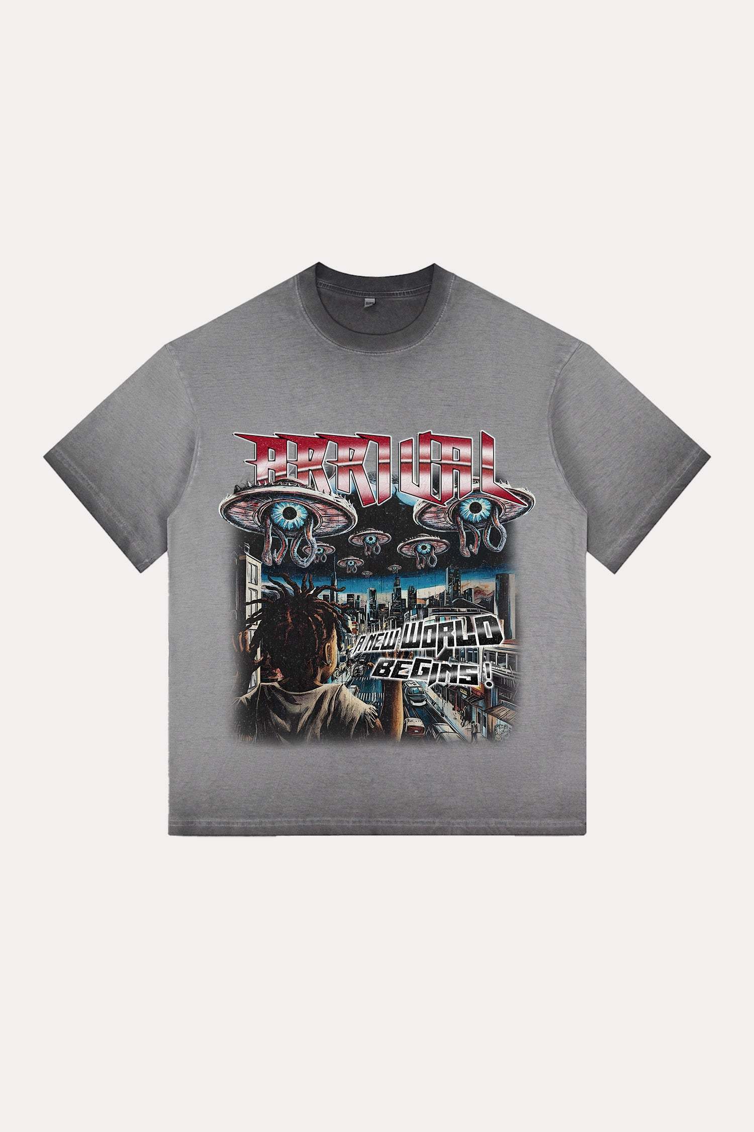 Evilnova Arrival Gradient Washed T-Shirt-Evilnova