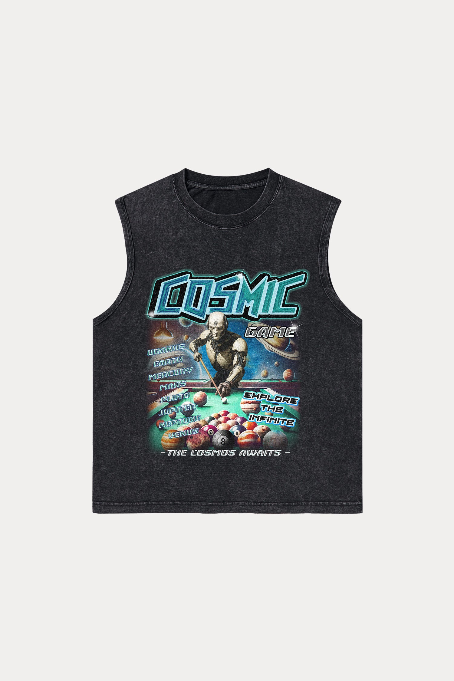 Evilnova Cosmis Washed Tank Top-Evilnova