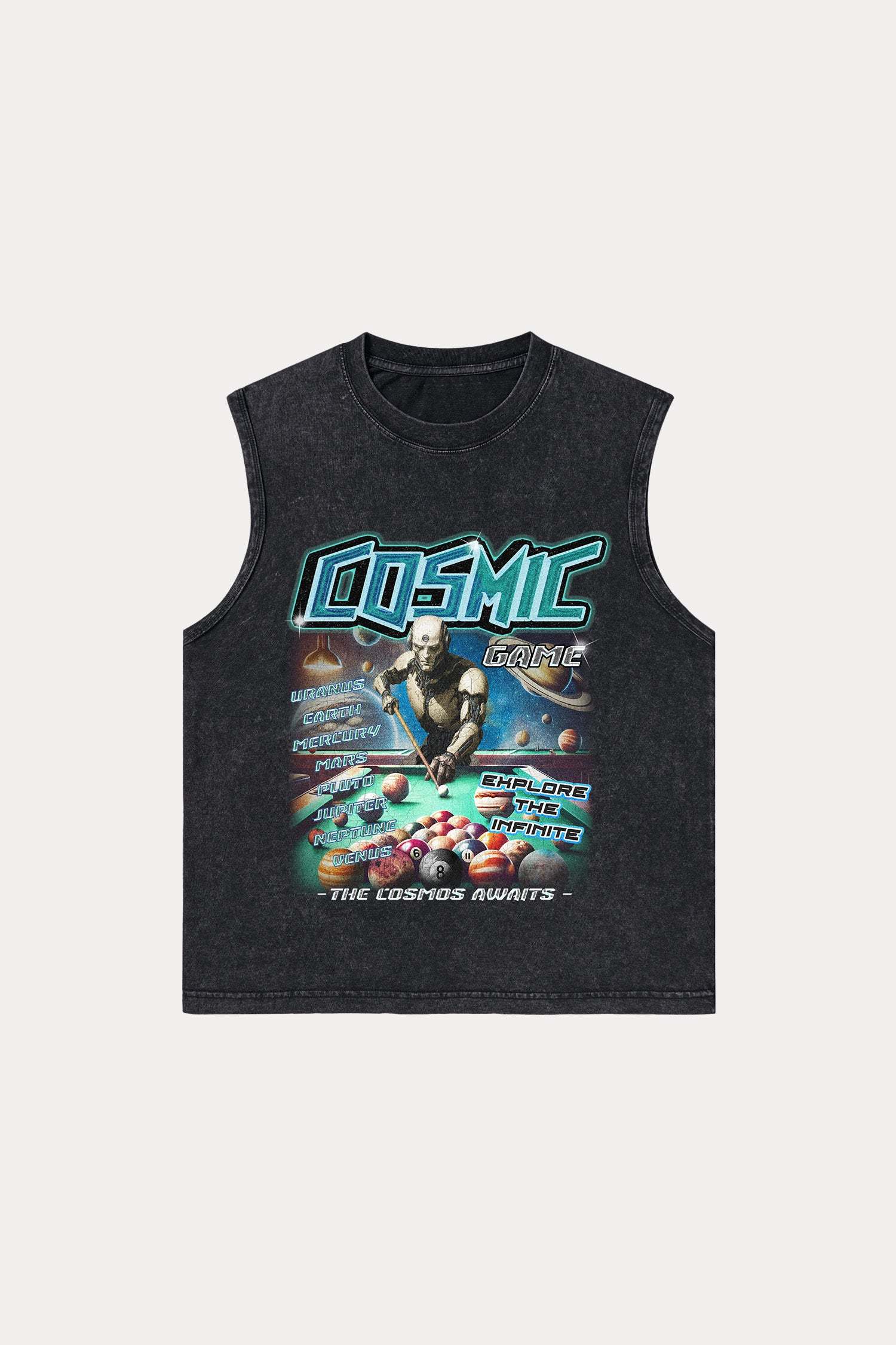 Evilnova Cosmis Washed Tank Top-Evilnova