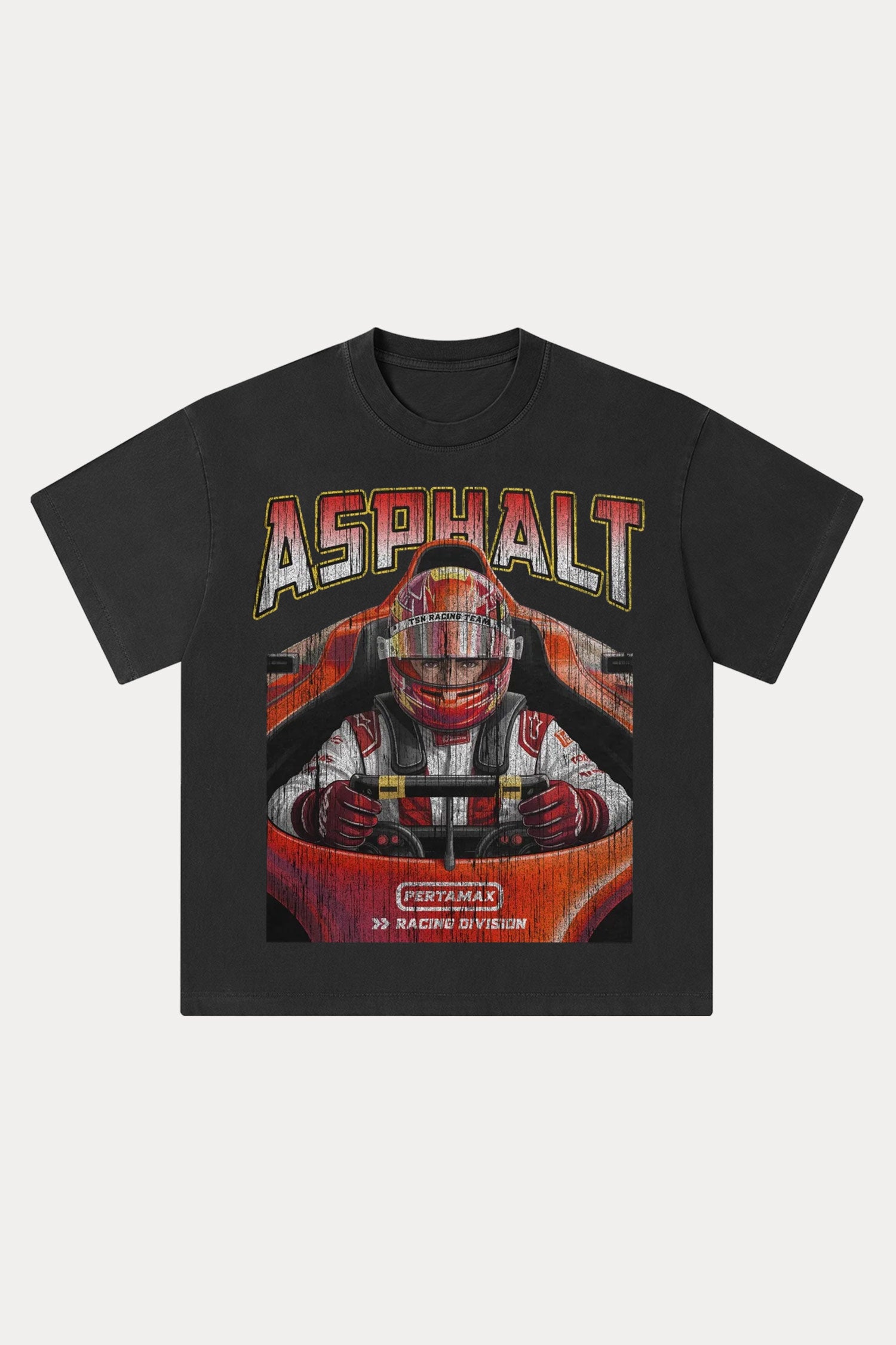 Evilnova Asphalt Washed Streetwear T-Shirt-Evilnova