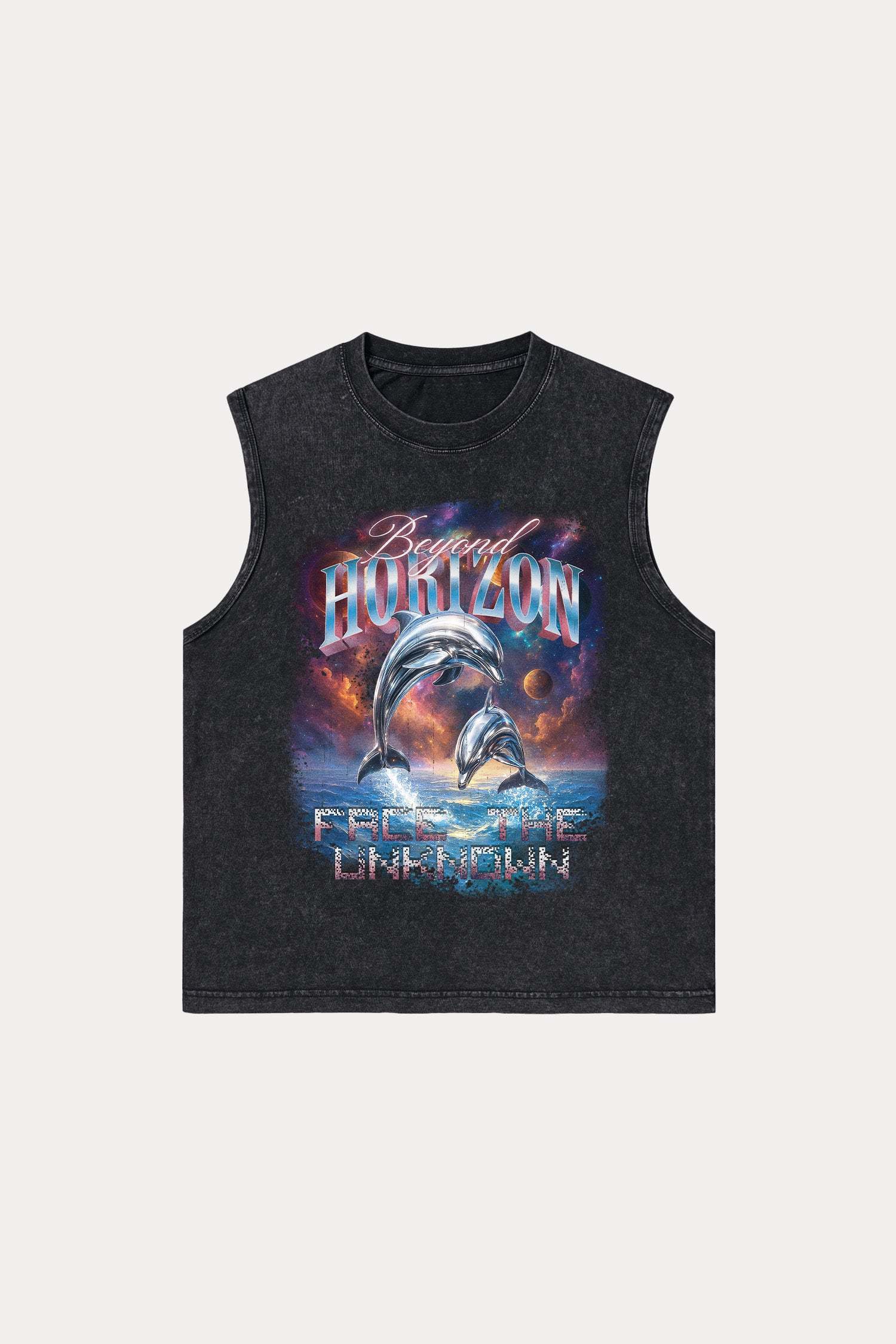Evilnova Beyond Horizons Washed Tank Top-Evilnova