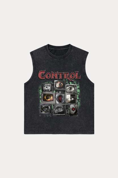 Evilnova Control Washed Tank Top-Evilnova