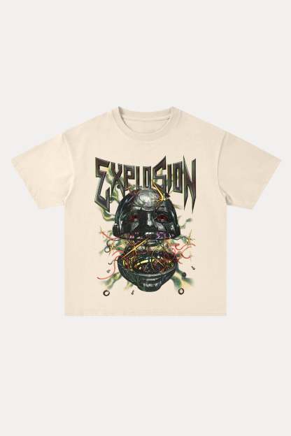 Evilnova Explosion Cotton Oversize T-Shirt-Evilnova