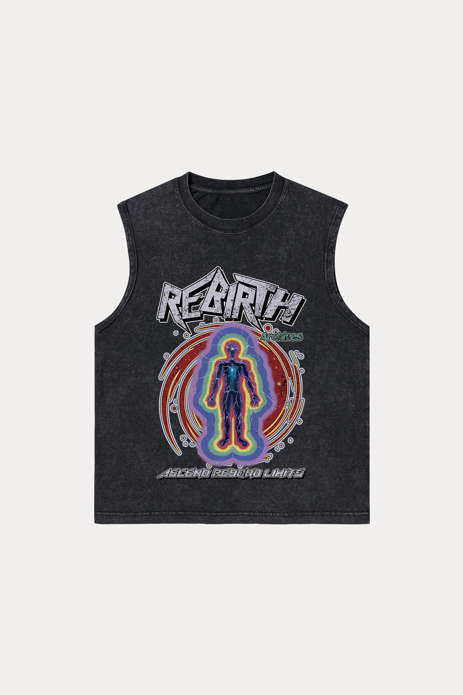Evilnova Rebirth Washed Tank Top-Evilnova
