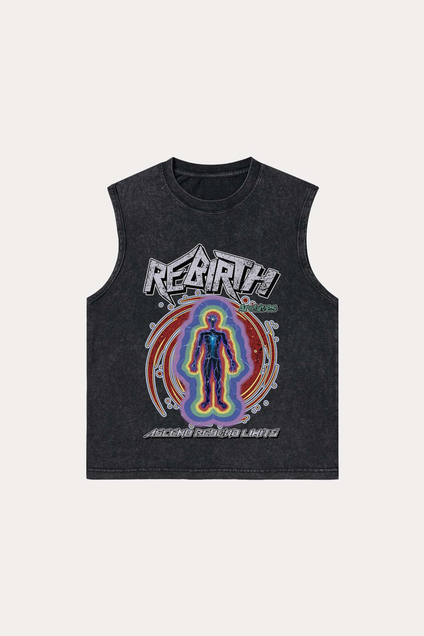 Evilnova Rebirth Washed Tank Top-Evilnova
