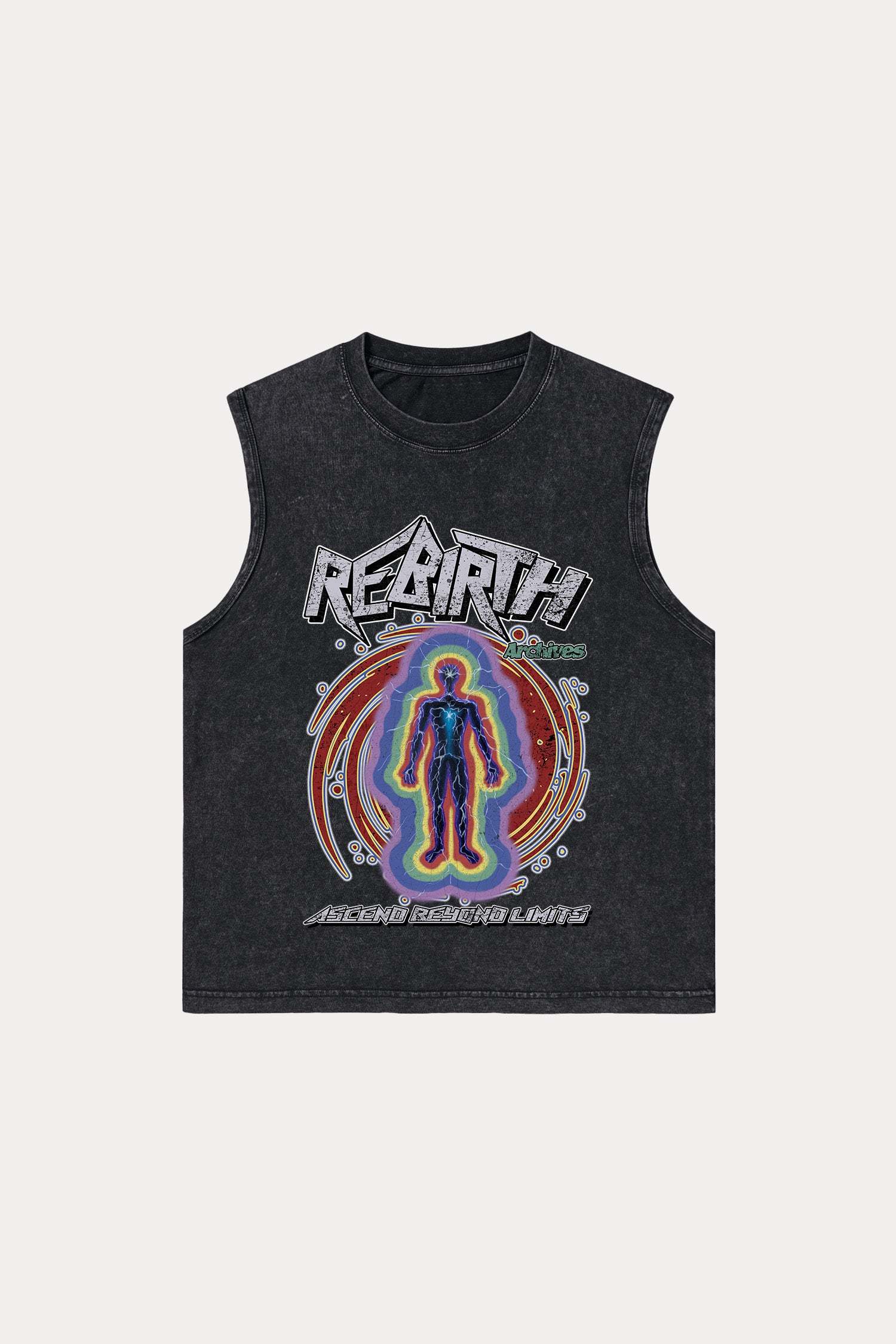 Evilnova Rebirth Washed Tank Top-Evilnova