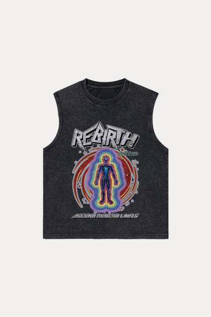 Evilnova Rebirth Washed Tank Top-Evilnova