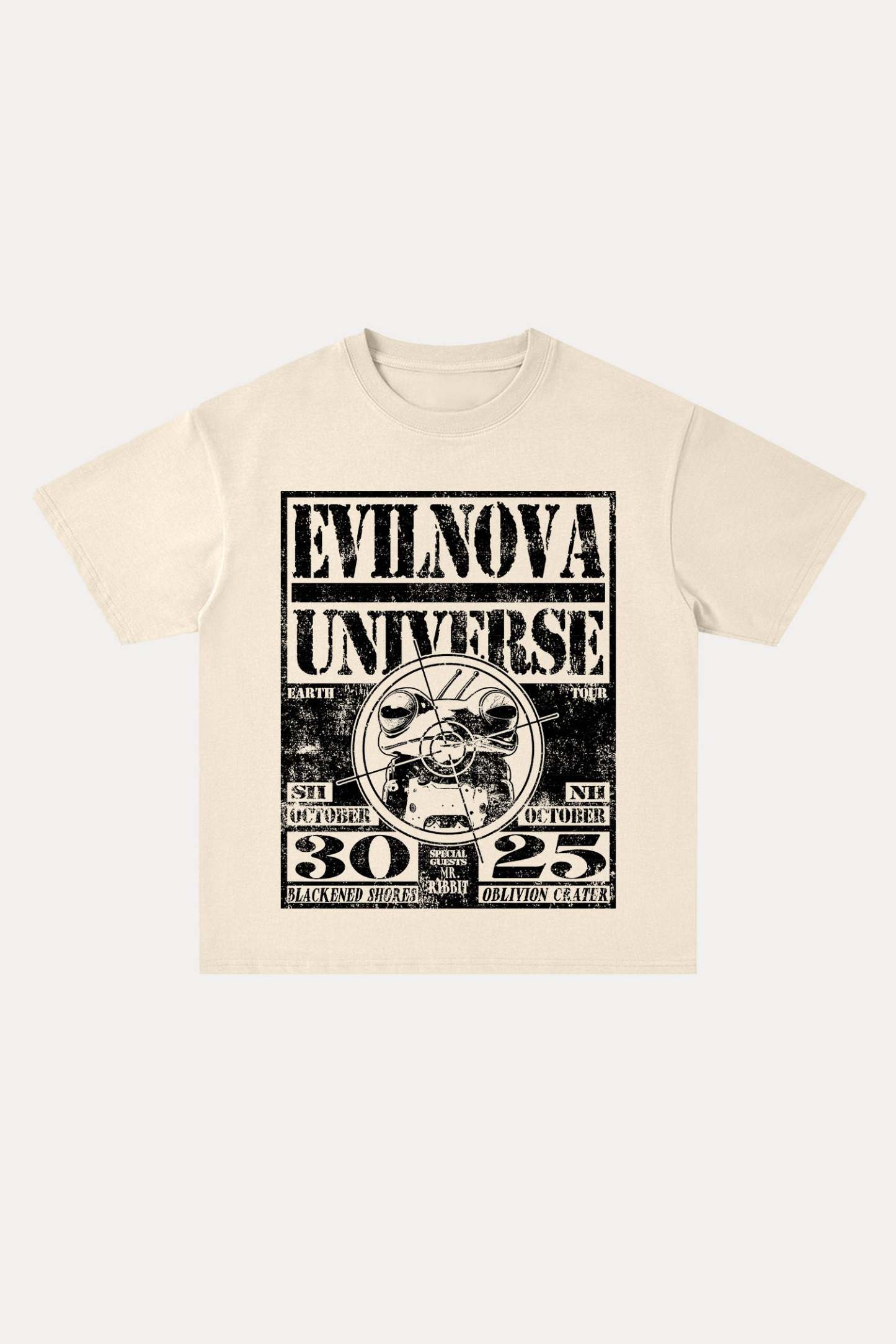 Evilnova Universe Cotton Oversize T-Shirt-Evilnova