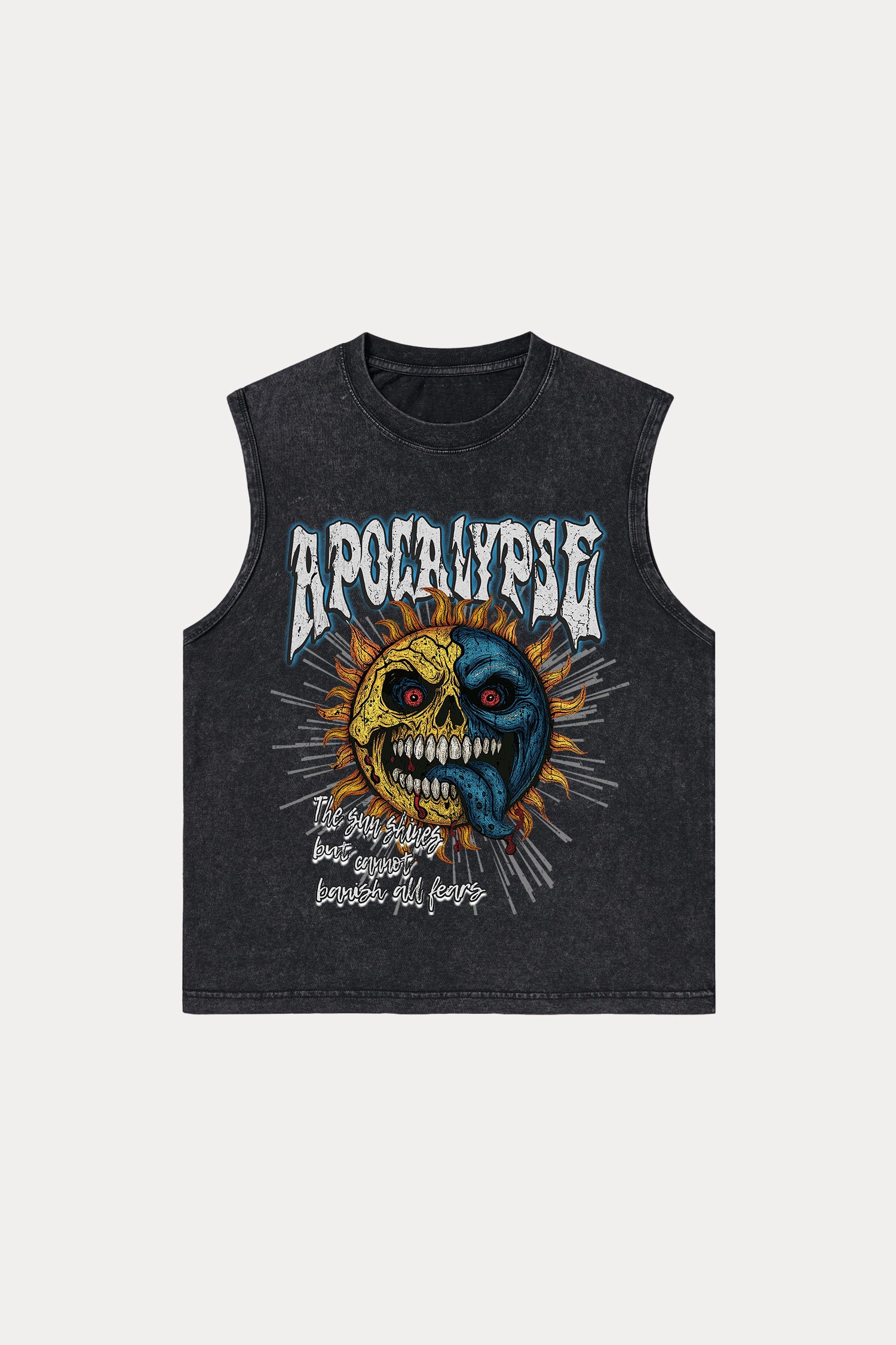 Evilnova Apocalypse Washed Tank Top-Evilnova
