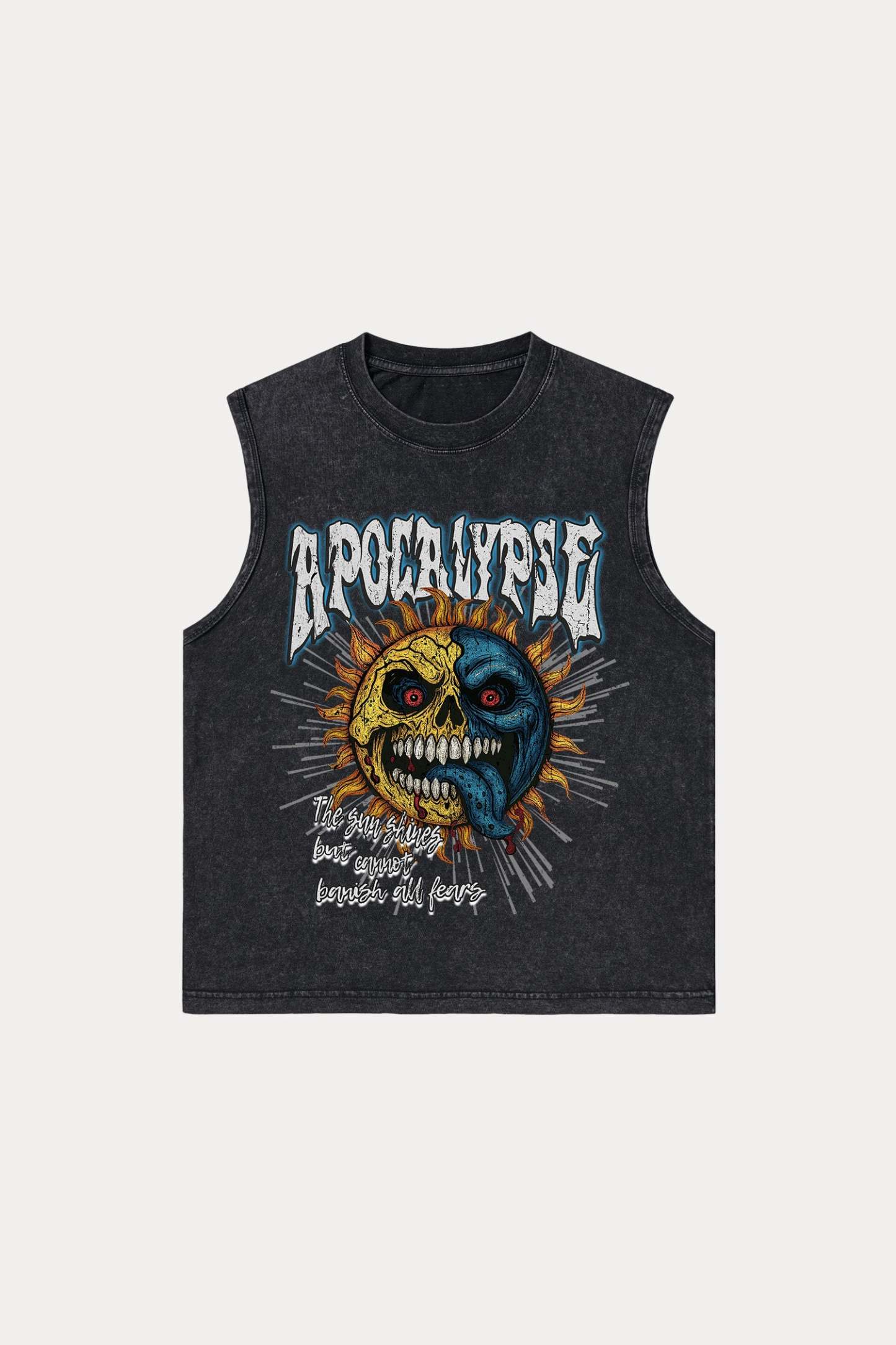 Evilnova Apocalypse Washed Tank Top-Evilnova