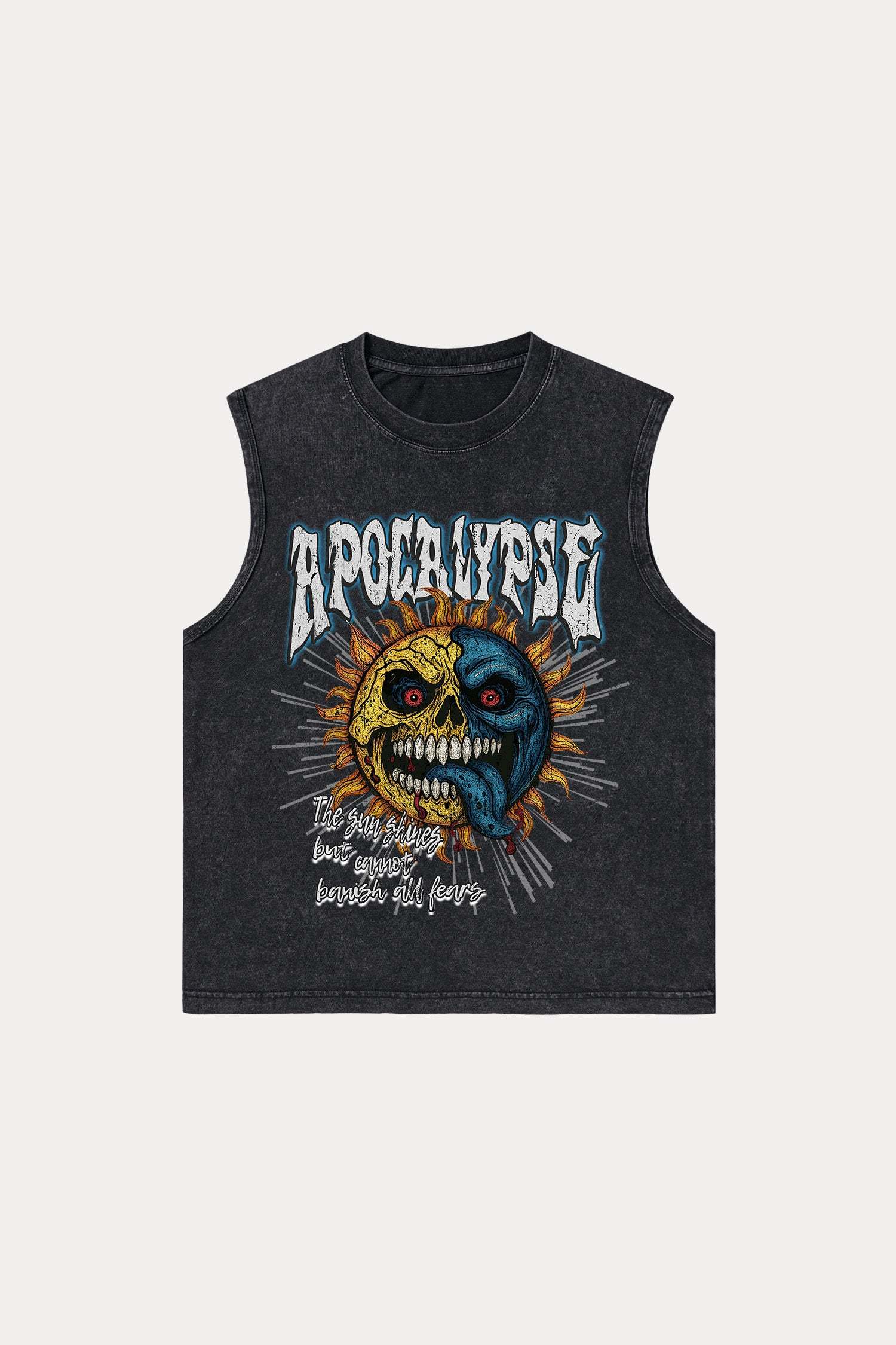 Evilnova Apocalypse Washed Tank Top-Evilnova