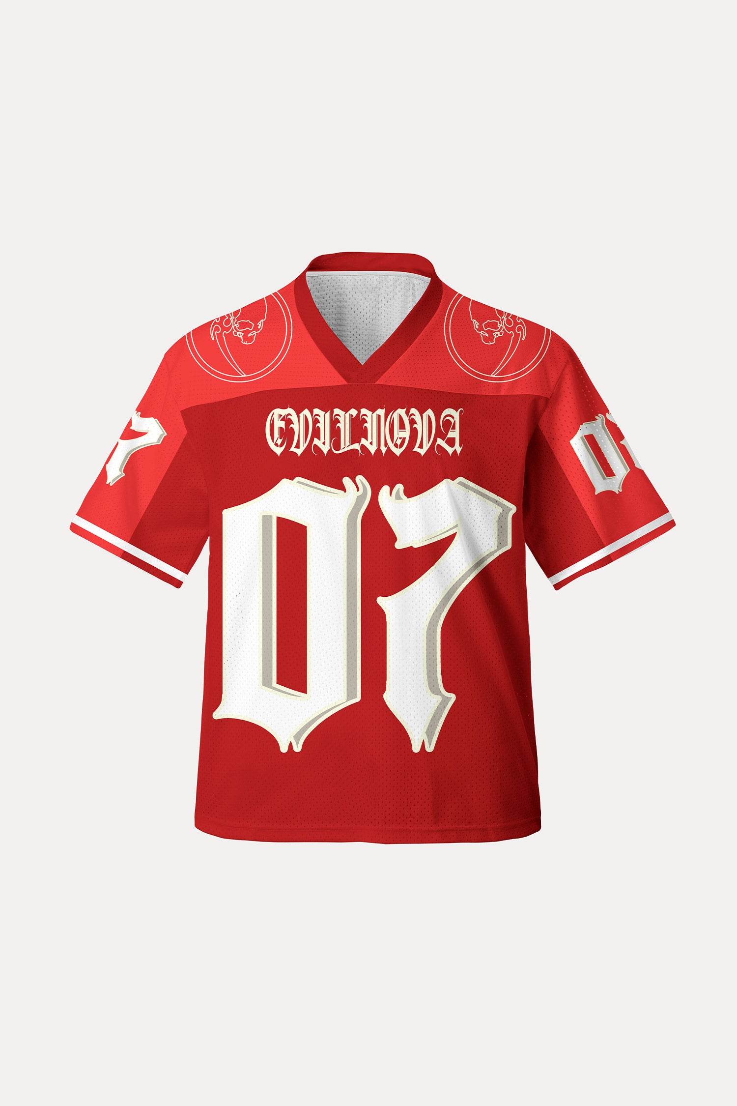 Evilnova Red NO.07 Mesh Sport Jersey-Evilnova