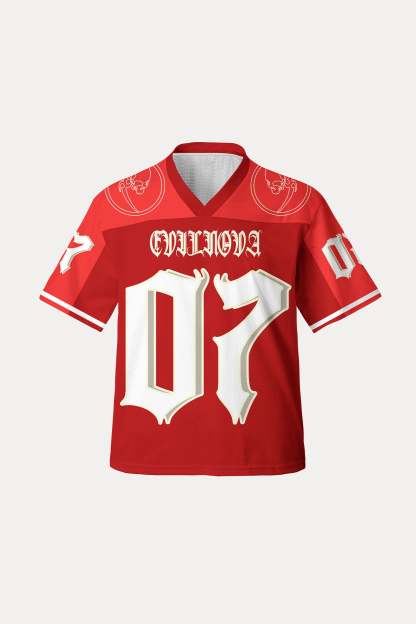 Evilnova Red NO.07 Mesh Sport Jersey-Evilnova