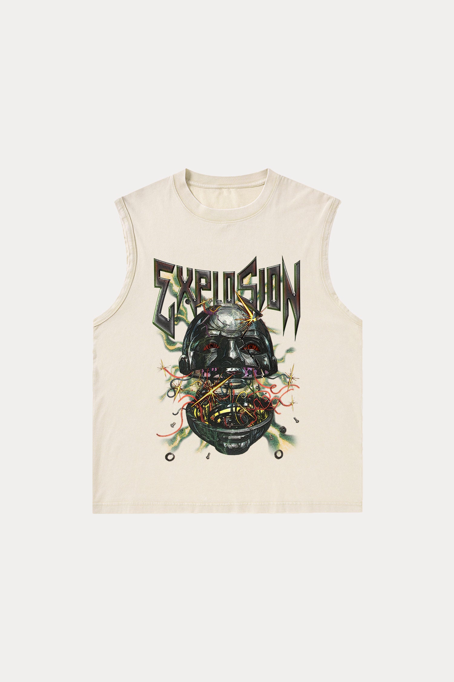 Evilnova Explosion Washed Tank Top-Evilnova