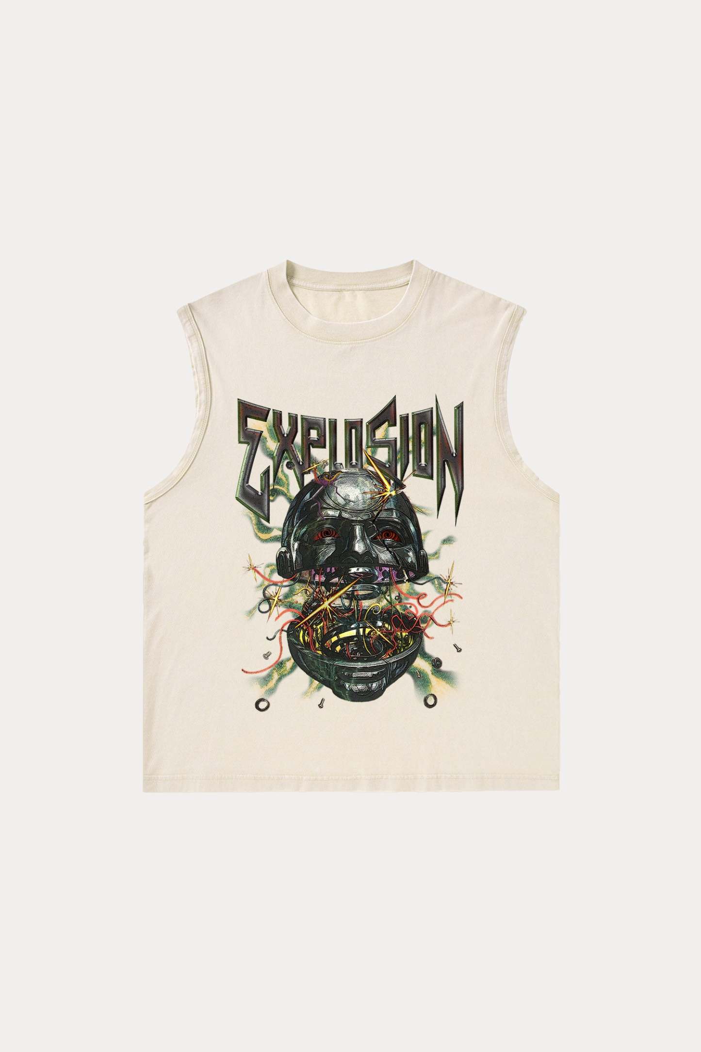Evilnova Explosion Washed Tank Top-Evilnova