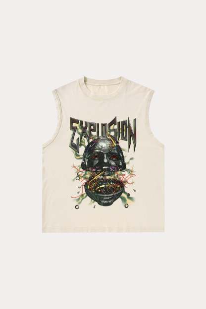 Evilnova Explosion Washed Tank Top-Evilnova