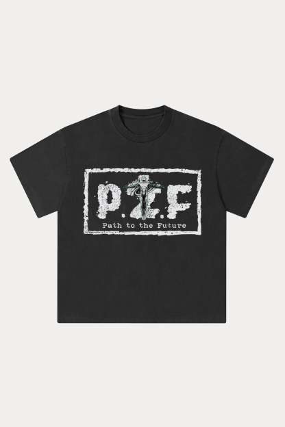 Evilnova P2F Washed Streetwear T-Shirt-Evilnova